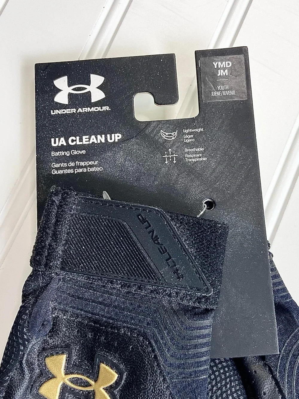 NWT UA Cleanup Youth Batting Gloves
